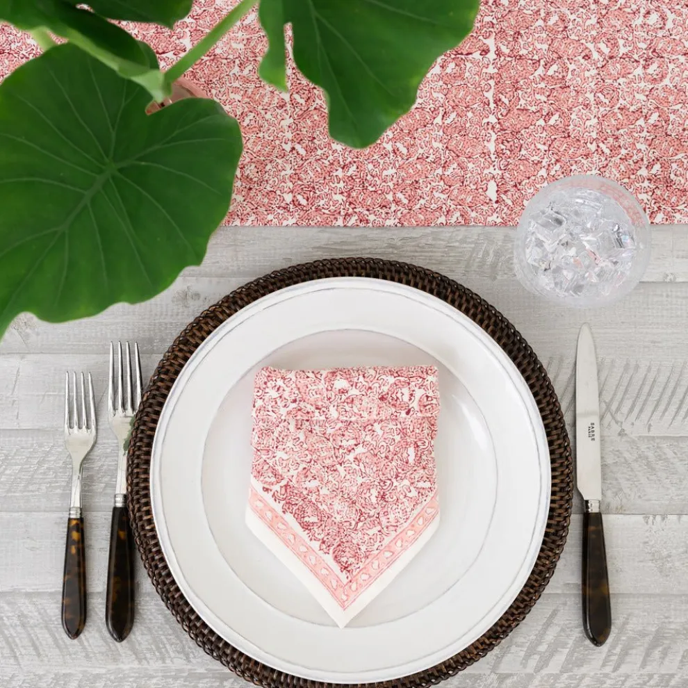 India Hicks Home Seashell Blush Napkin | Set of 4