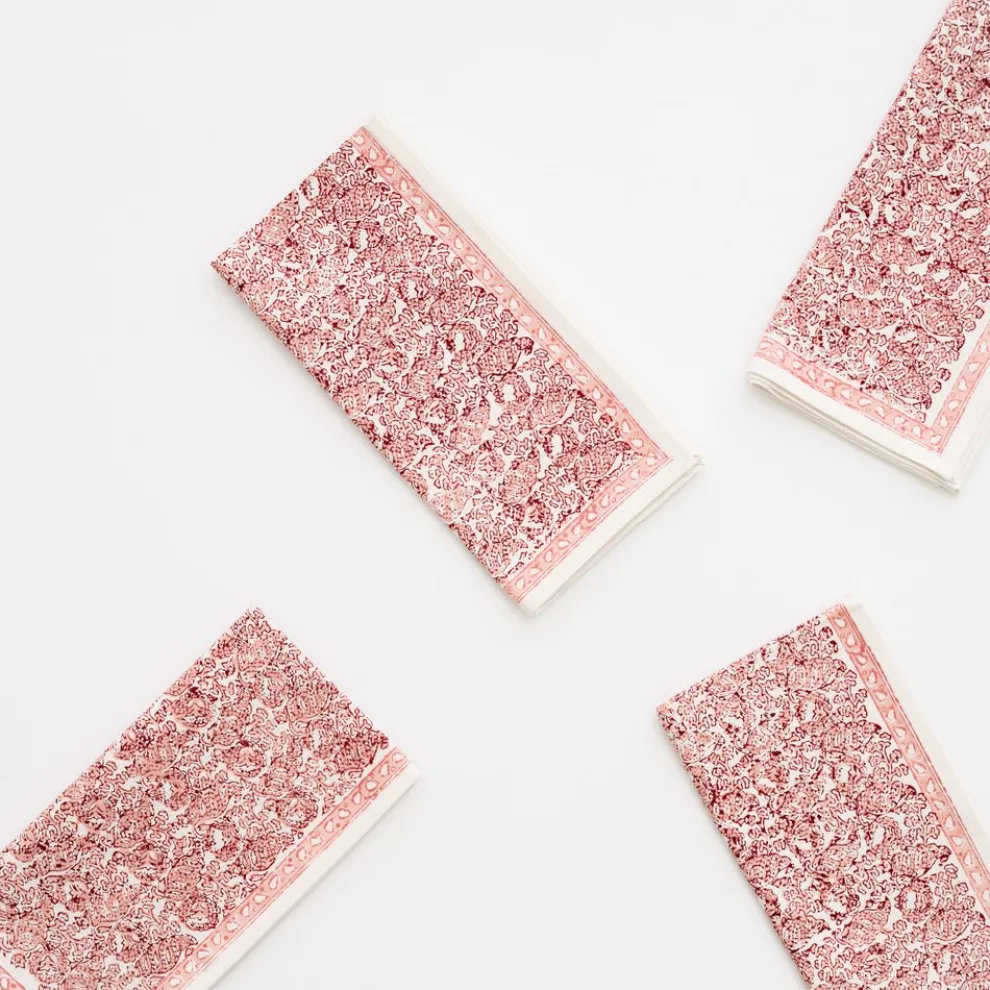 India Hicks Home Seashell Blush Napkin | Set of 4