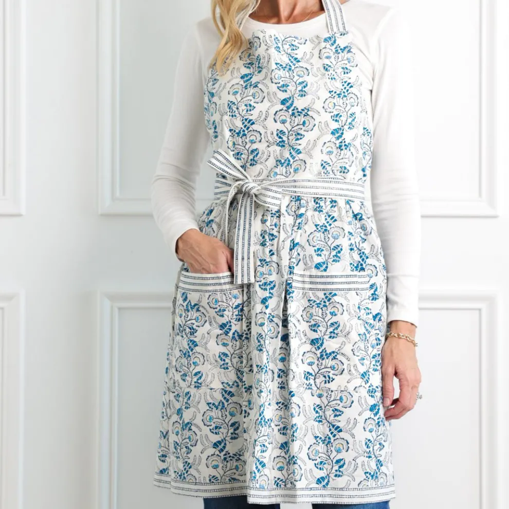 Gardenia Vine Azure Apron