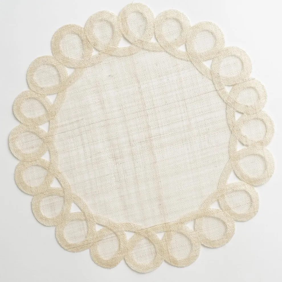 Woven Doodles Placemat in Bone | Set of 4