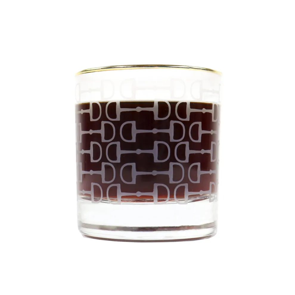 Frosted Pony Club Bourbon Glass | Set of 4