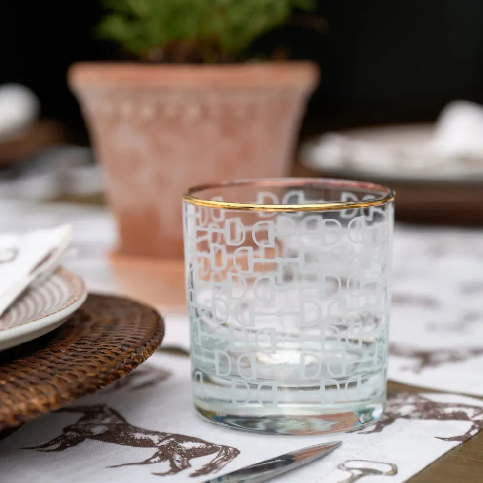 Frosted Pony Club Bourbon Glass | Set of 4