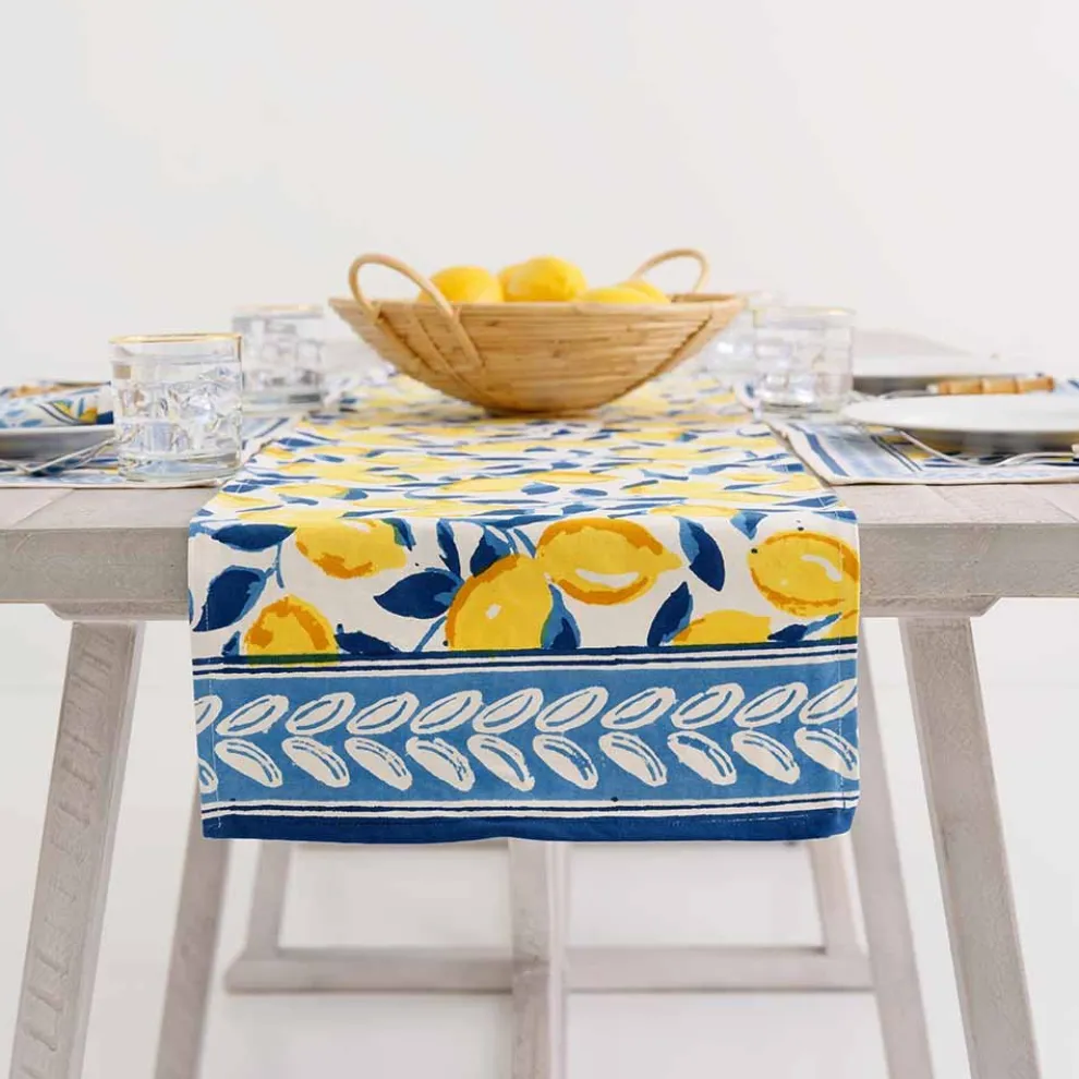 Mod Lemon Table Runner