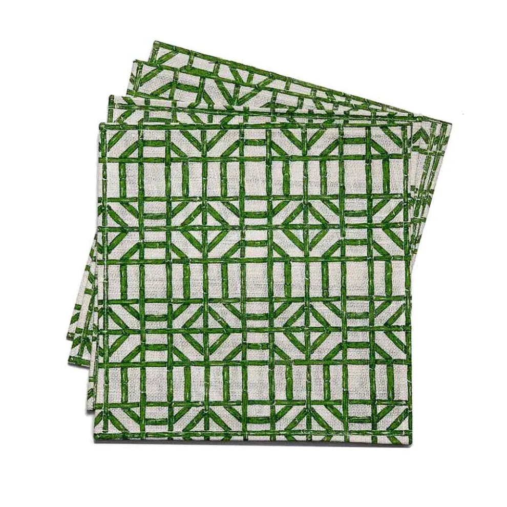 Green bamboo placemat