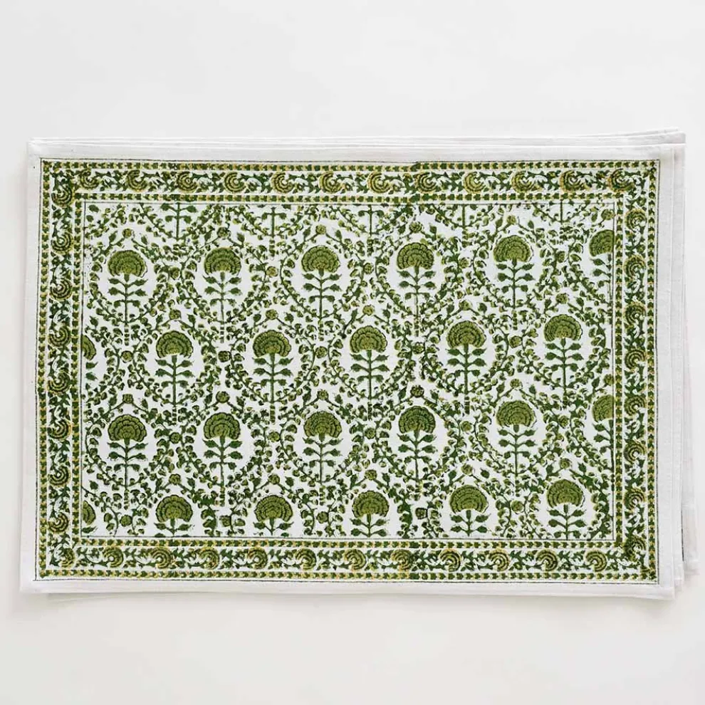 Caroline Green Placemat | Set of 4