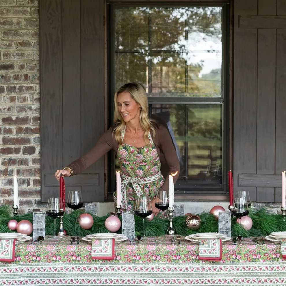 Pomegranate Garden Wine & Rose Tablecloth