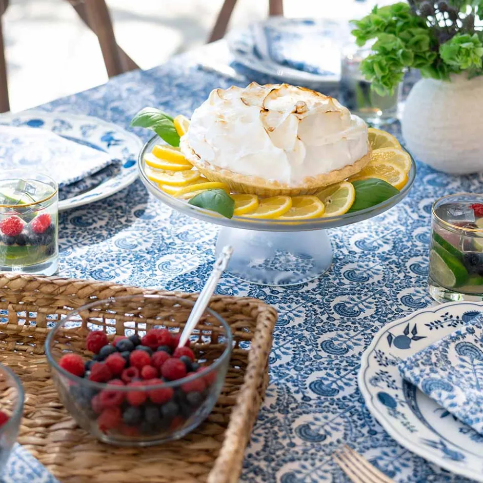 Caroline Blue Tablecloth