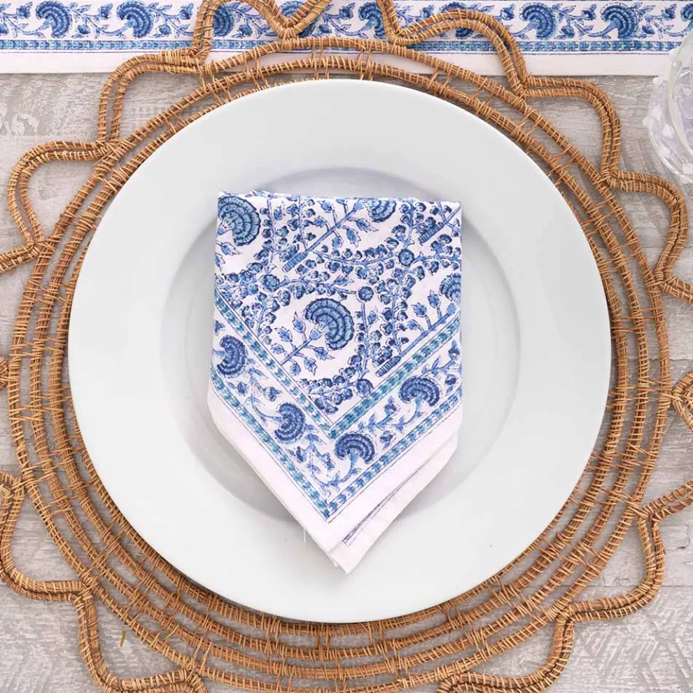 Caroline Blue Napkin | Set of 4