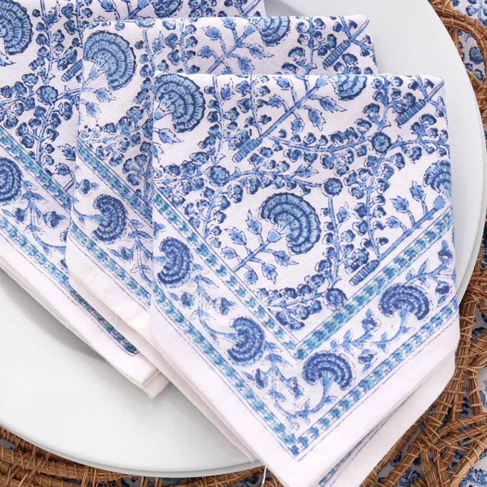 Caroline Blue Napkin | Set of 4