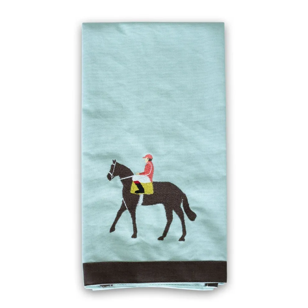 Riders Up Horse and Jockey Tea Towels