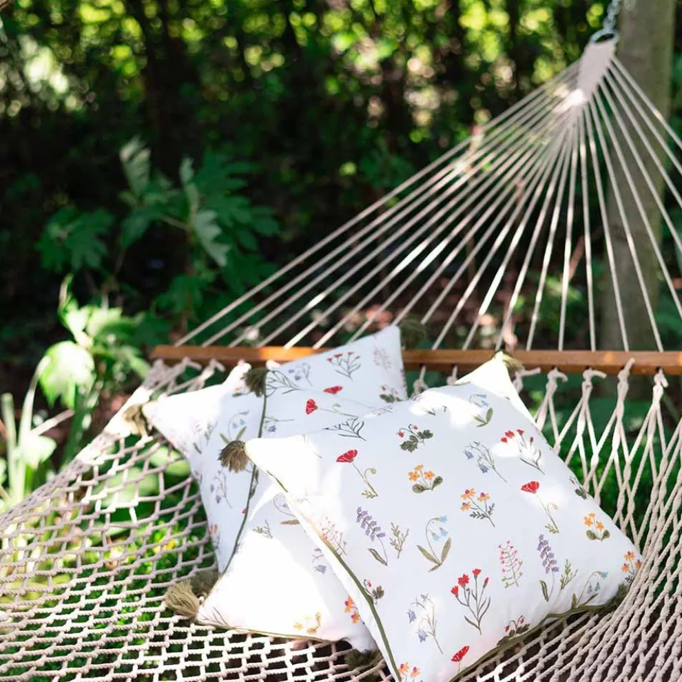 Botanical Garden Throw Pillow Cover