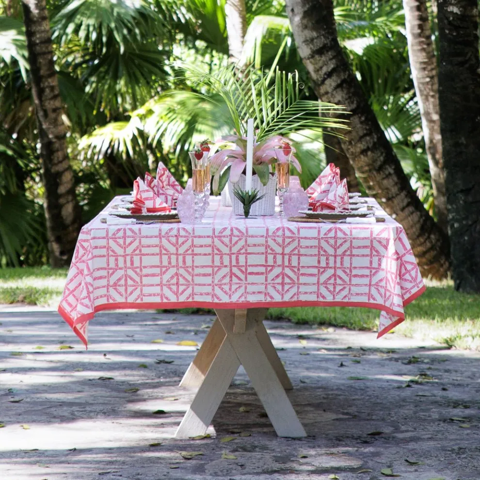 Rose Bamboo Tablecloth