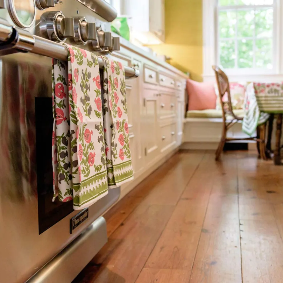 Pom Bells Fern & Poppy Tea Towels | Set of 2