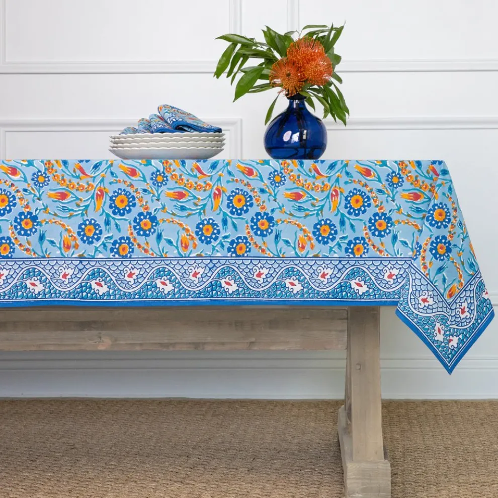 Iznik Blue Tablecloth