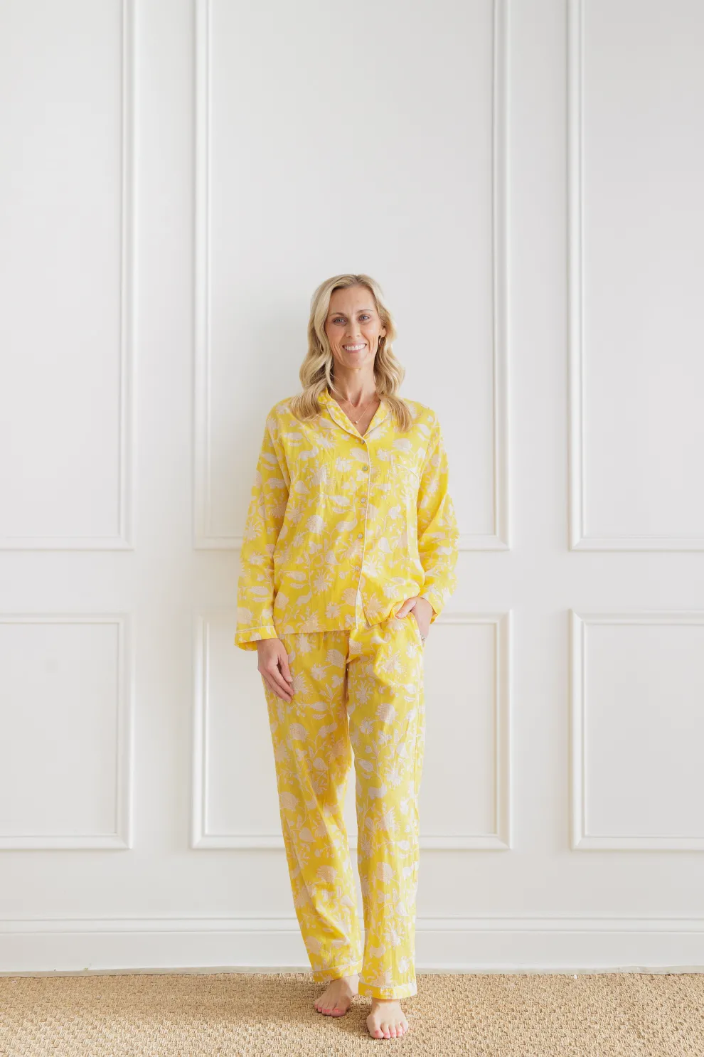 Morning Meadow Yellow Pajama Set
