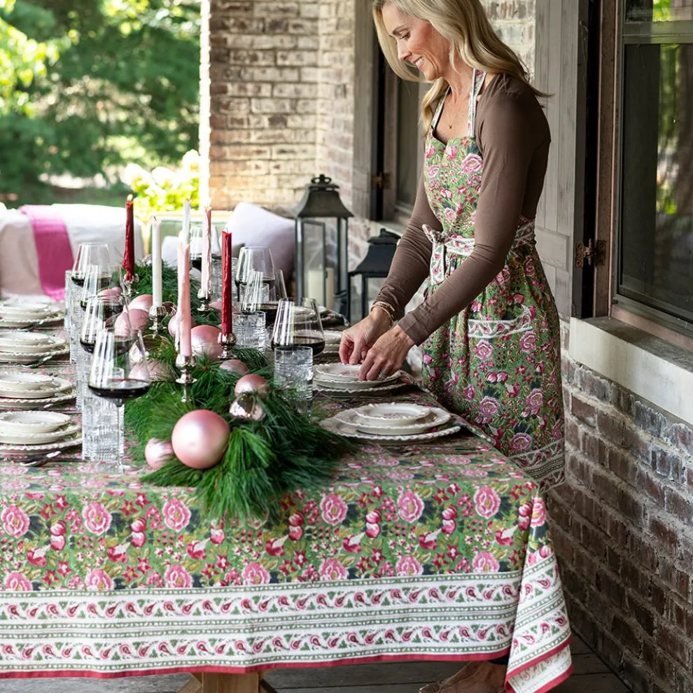 Pomegranate Garden Wine & Rose Apron