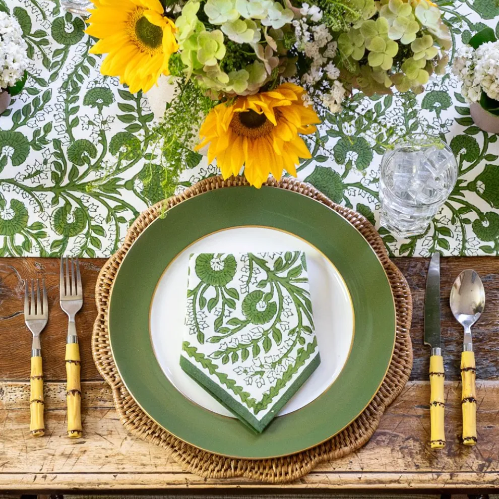 Cactus Flower Lettuce Green Napkin | Set of 4