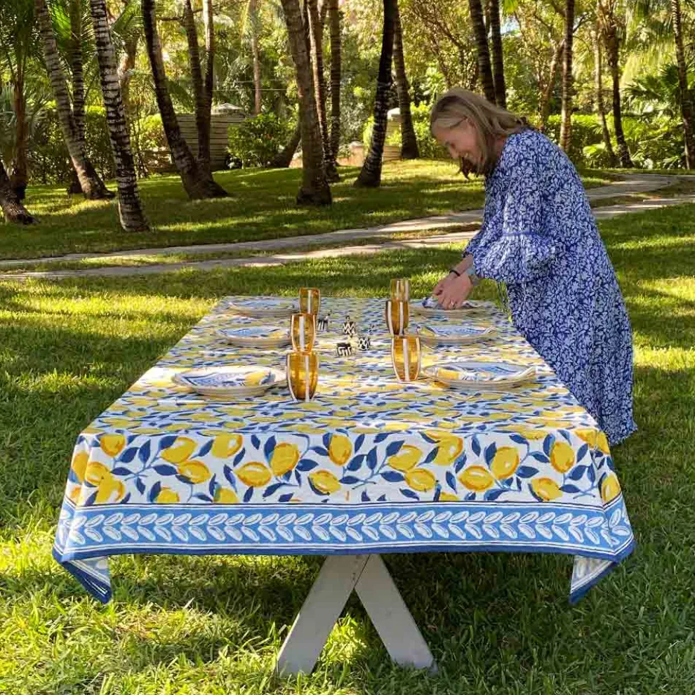 Mod Lemon Tablecloth