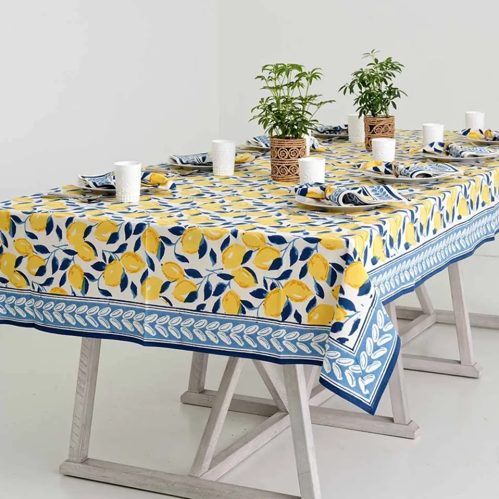 Mod Lemon Tablecloth