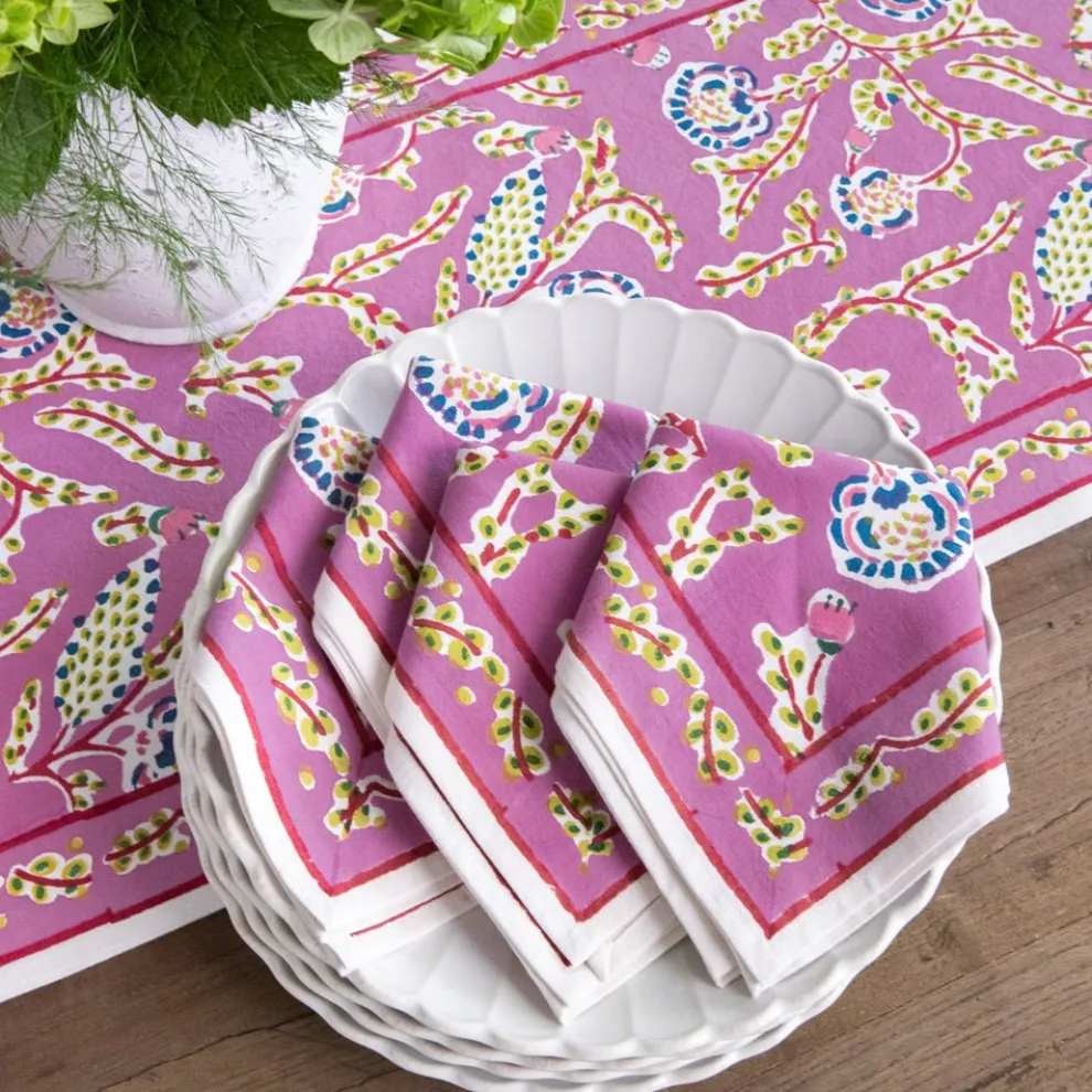 Climbing Dahlia Lilac Napkin | Set of 4