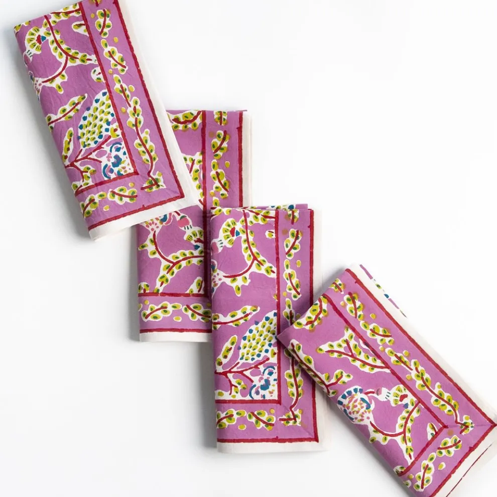 Climbing Dahlia Lilac Napkin | Set of 4