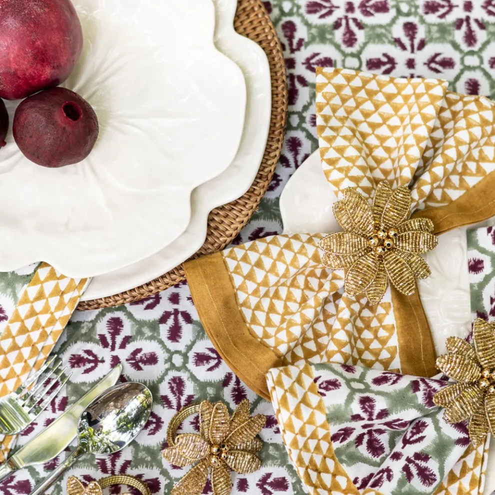 Golden Triangle Napkin | Set of 4