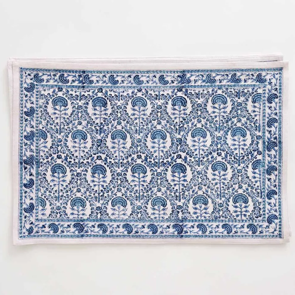 Caroline Blue Placemat | Set of 4