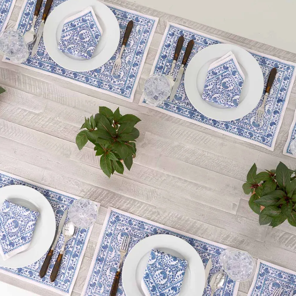 Caroline Blue Placemat | Set of 4