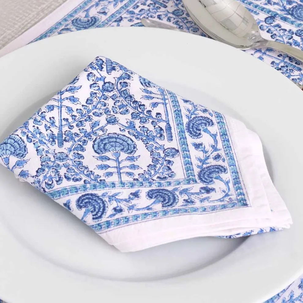 Caroline Blue Placemat | Set of 4
