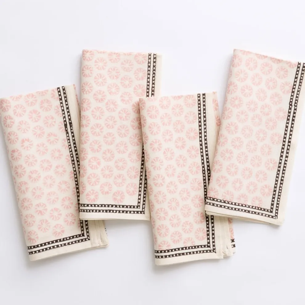 India Hicks Home Mini Sea Biscuit Blush Napkins