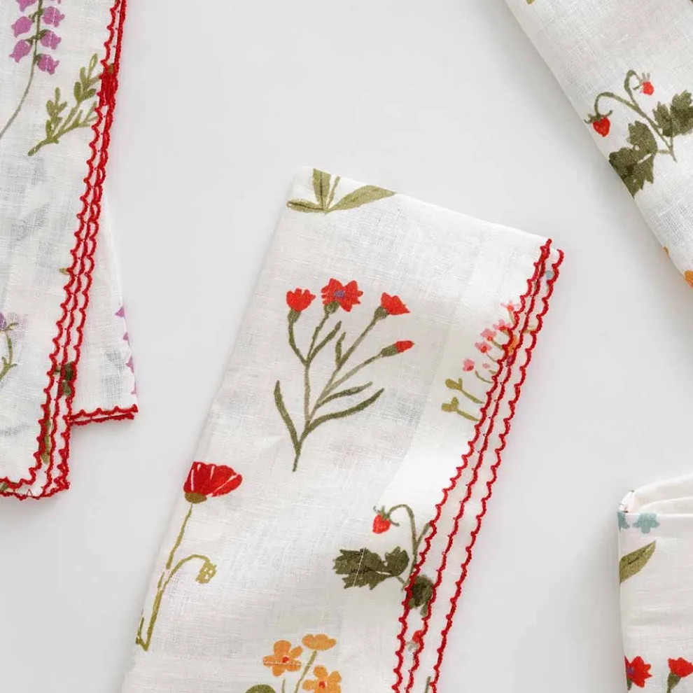 Botanical Garden Linen Napkin | Set of 4