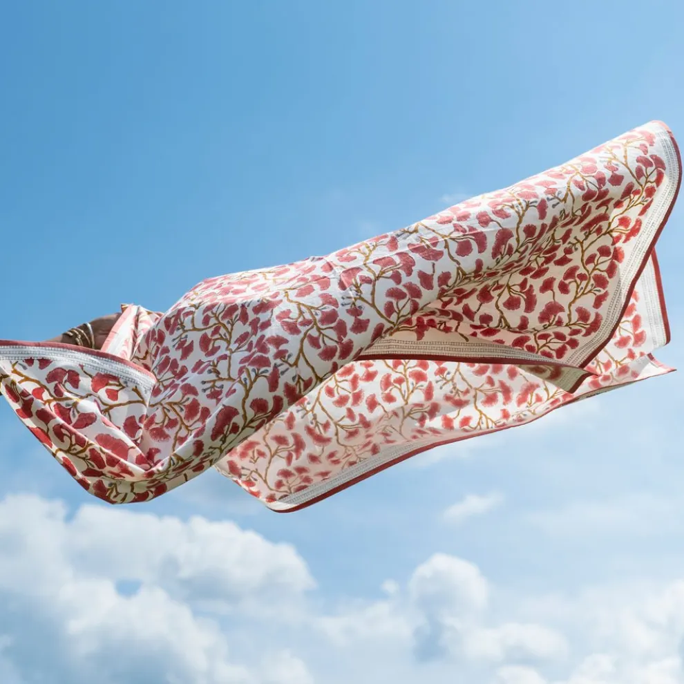 Ginkgo Coral Tablecloth