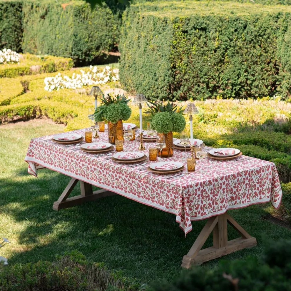 Ginkgo Coral Tablecloth