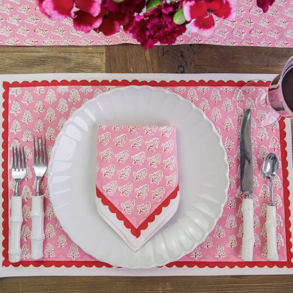 Pom Buti Pink Placemat | Set 4