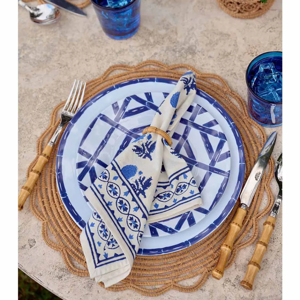 Round Bamboo Napkin Ring | Set of 4