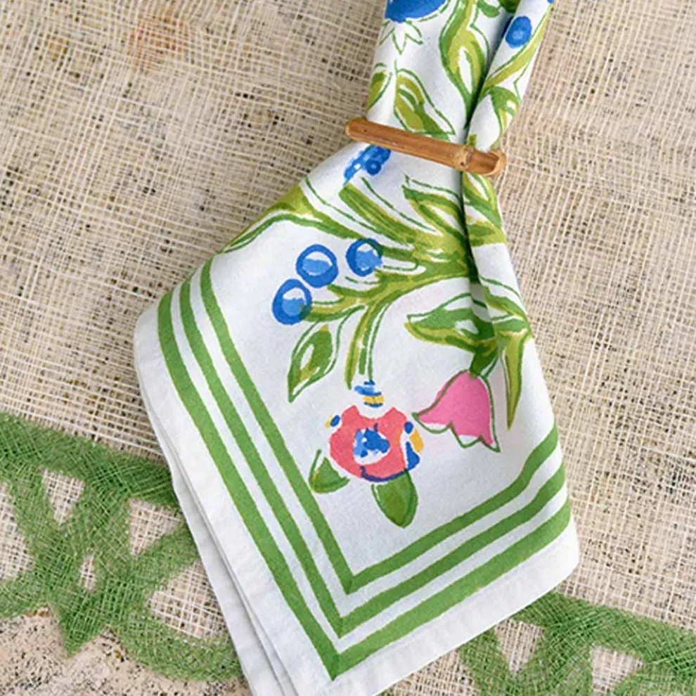 Round Bamboo Napkin Ring | Set of 4