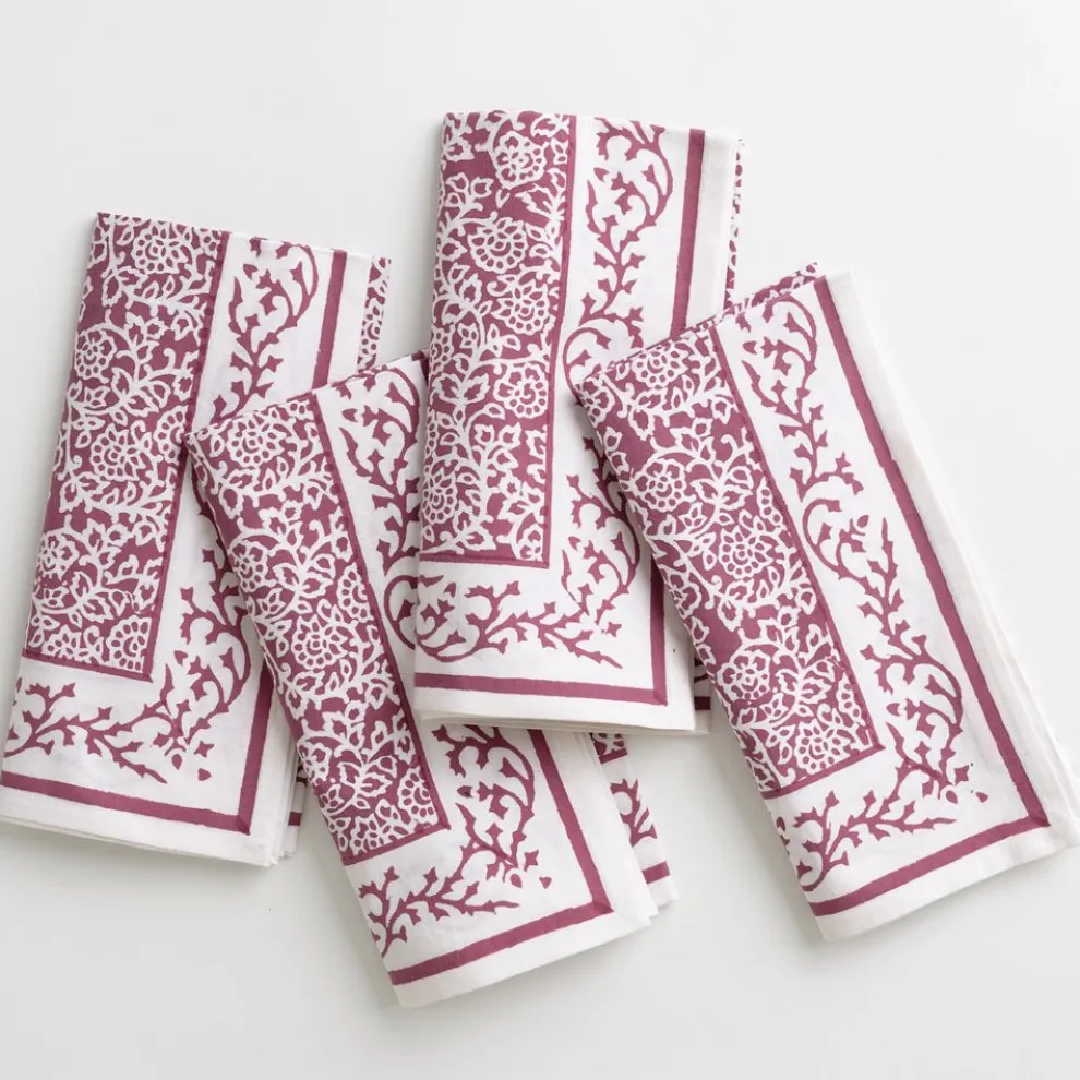 Tapestry Eggplant Napkin | Set of 4