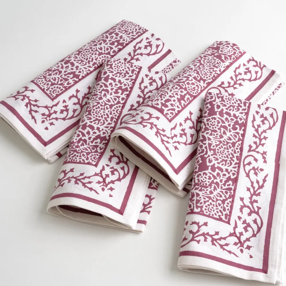 Tapestry Eggplant Napkin | Set of 4