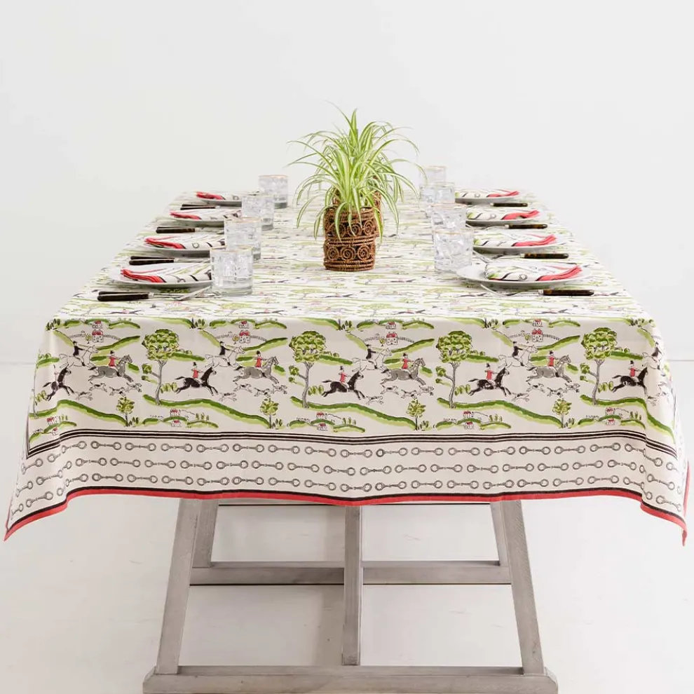 Hunt Scene Tablecloth