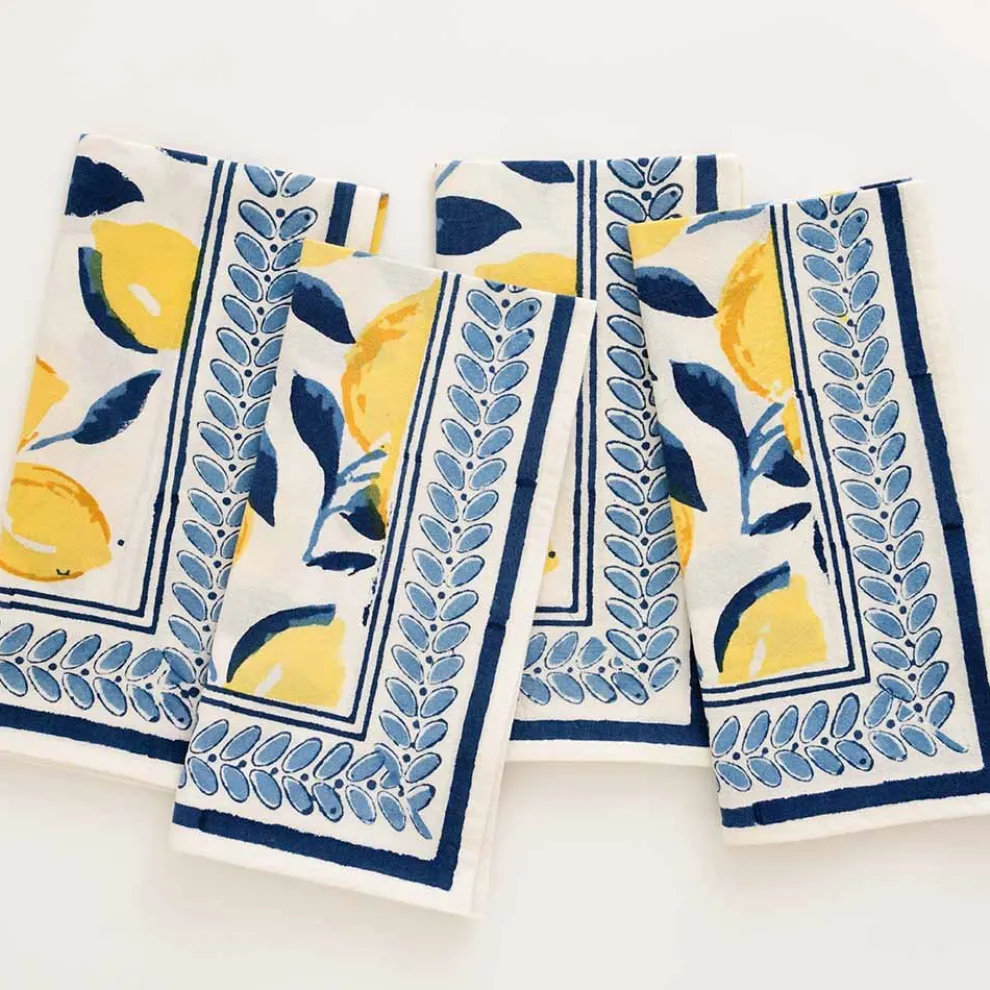 Mod Lemon Napkin | Set of 4
