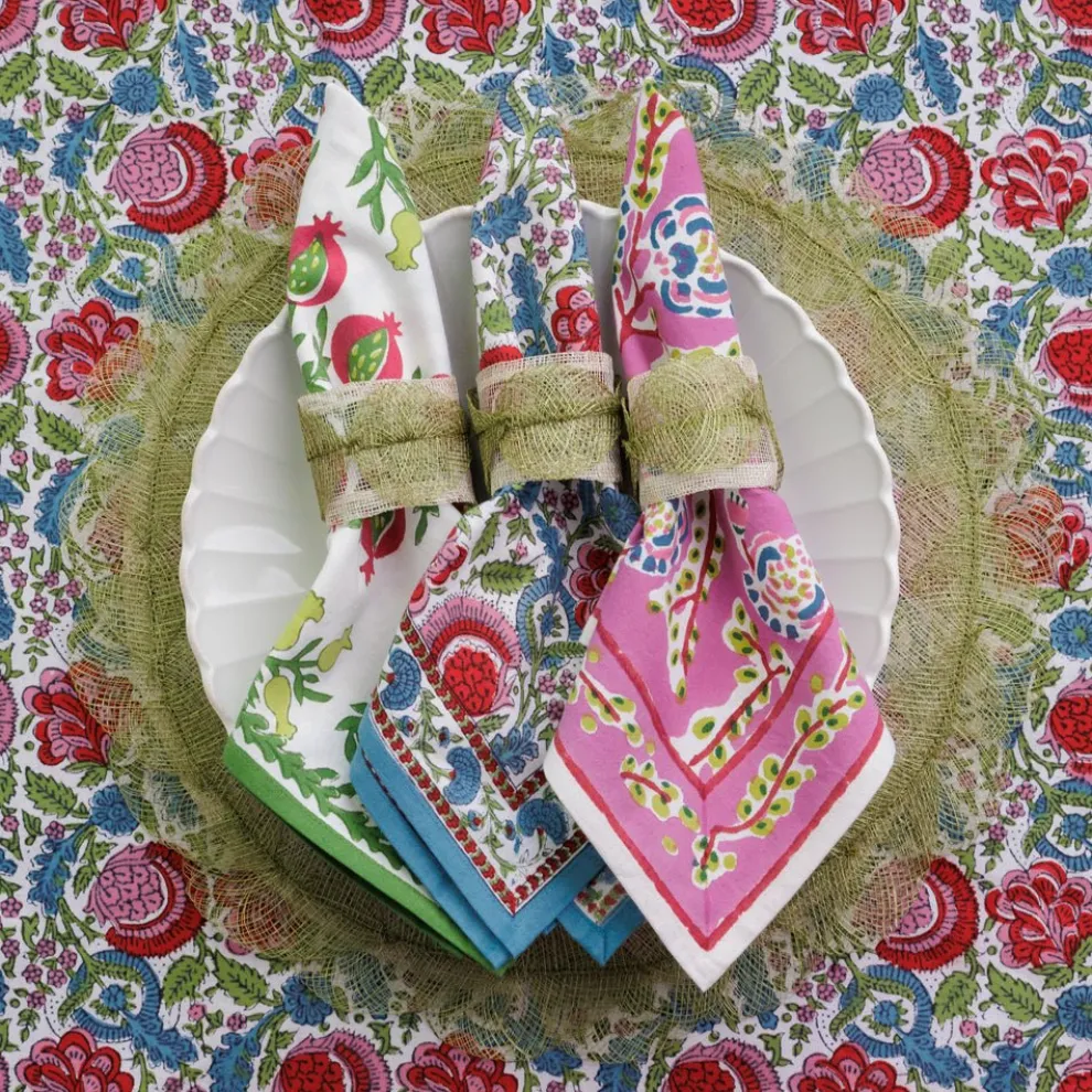 Fern Poplar Leaf Napkin Rings | Set of 4