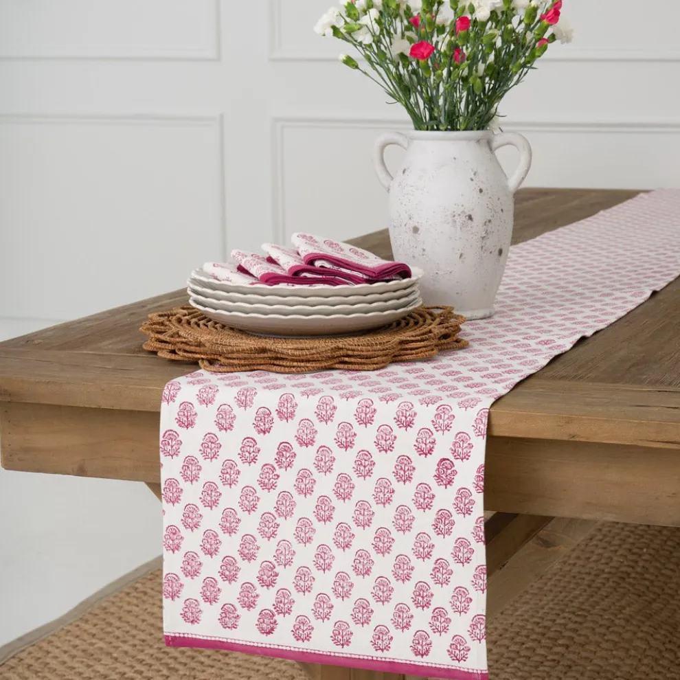 Anika Fuchsia Table Runner
