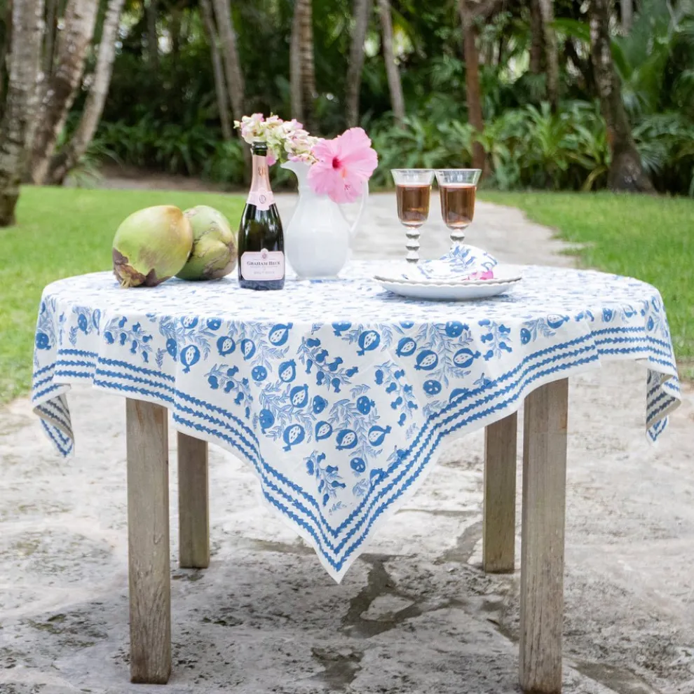 Pom Bells Wedgewood Tablecloth