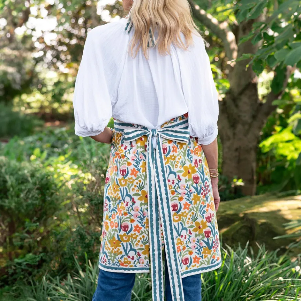 Teal Garden Apron