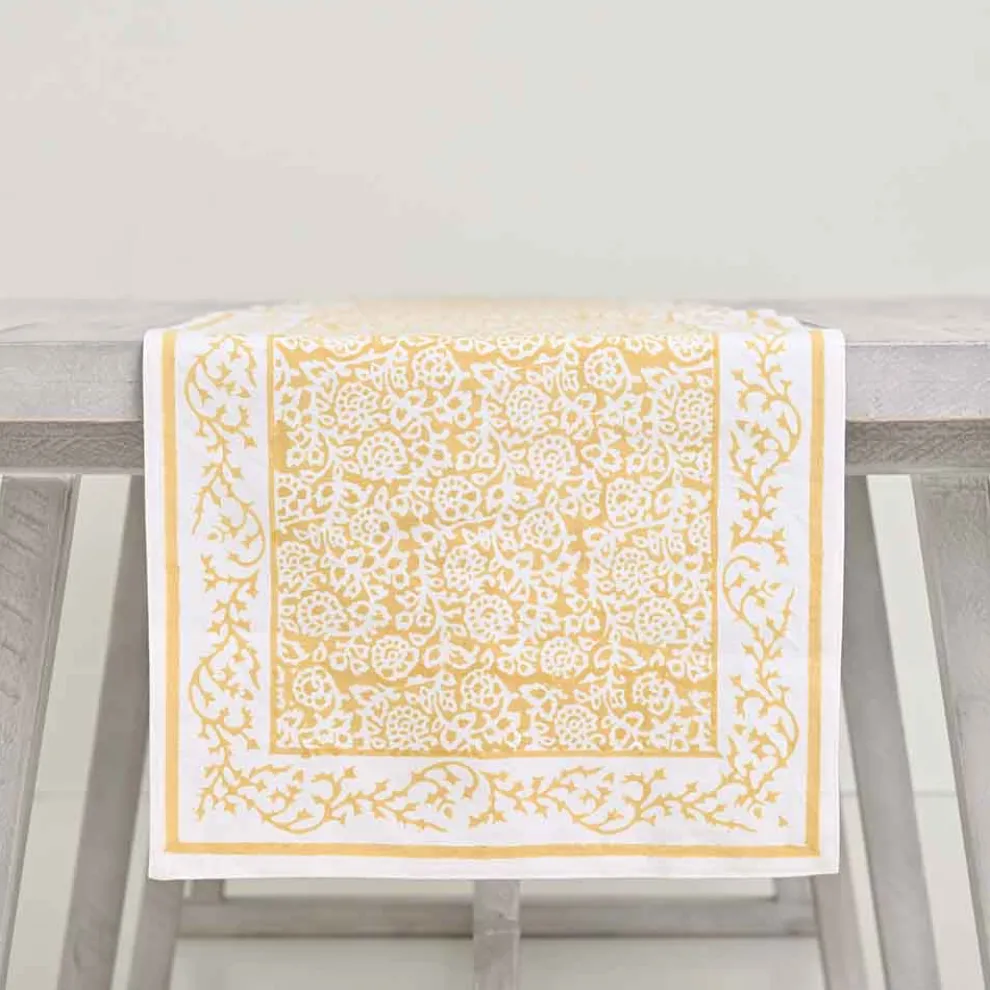Tapestry Marigold Table Runner