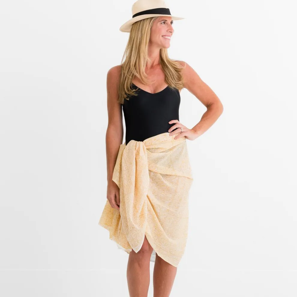 India Hicks Seashell Golden Sarong