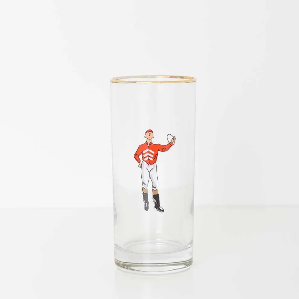 Jockeys Drinking Glasses Mixed Set of 4