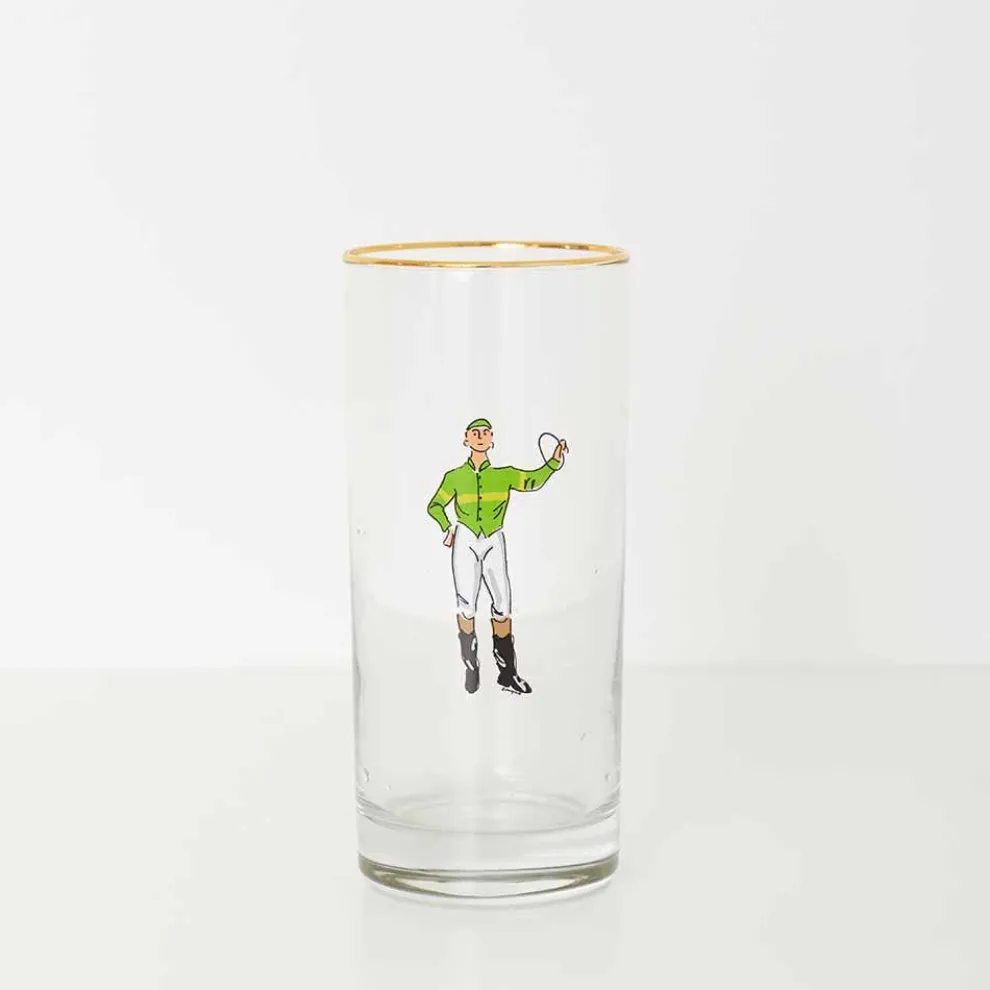 Jockeys Drinking Glasses Mixed Set of 4