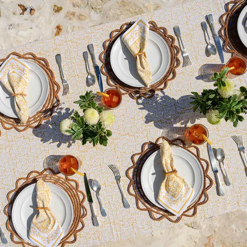 Tapestry Marigold Tablecloth