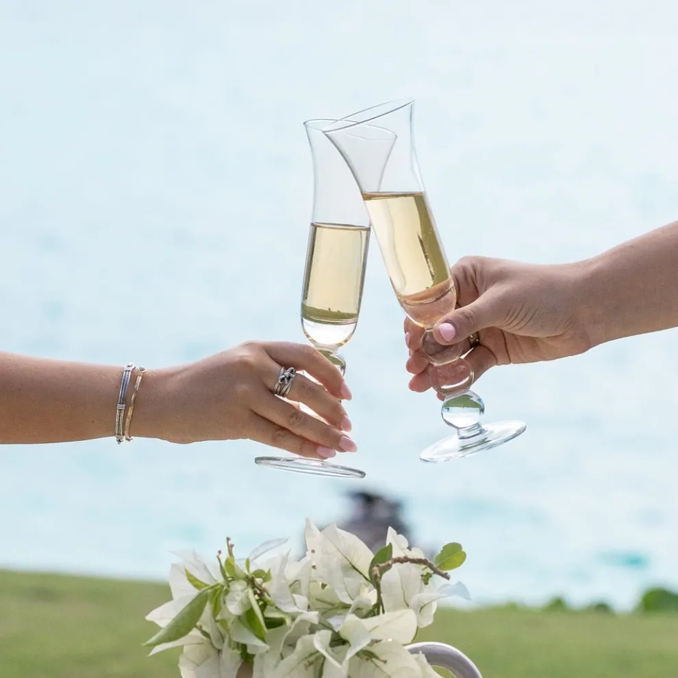 Bauble Barware Flute Glass | Set of 4